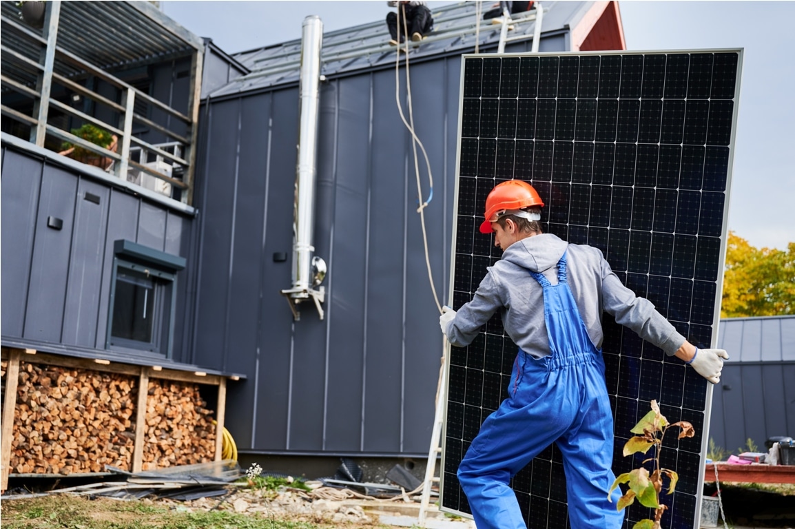 technicians carrying photovoltaic solar module whi 2023 08 22 00 25 37 utc