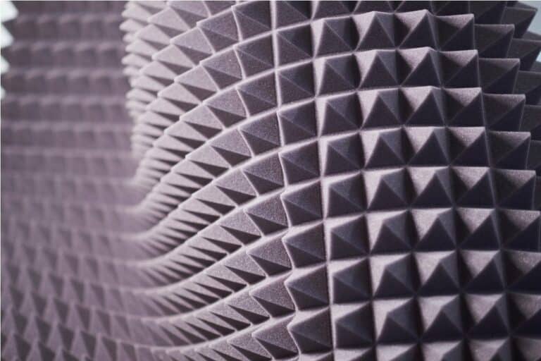 the pattern of the soundproof panel of polyurethane foam.