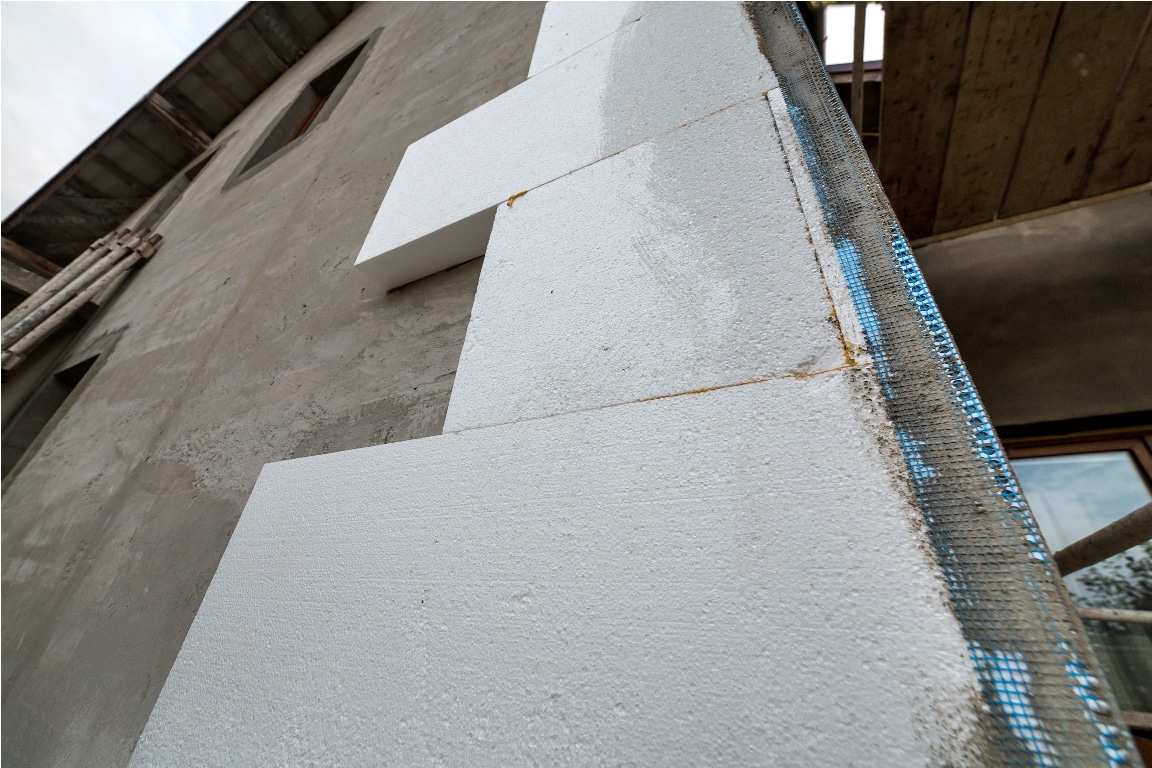 close up detail of plastered house wall with rigid 2022 02 23 02 11 39 utc