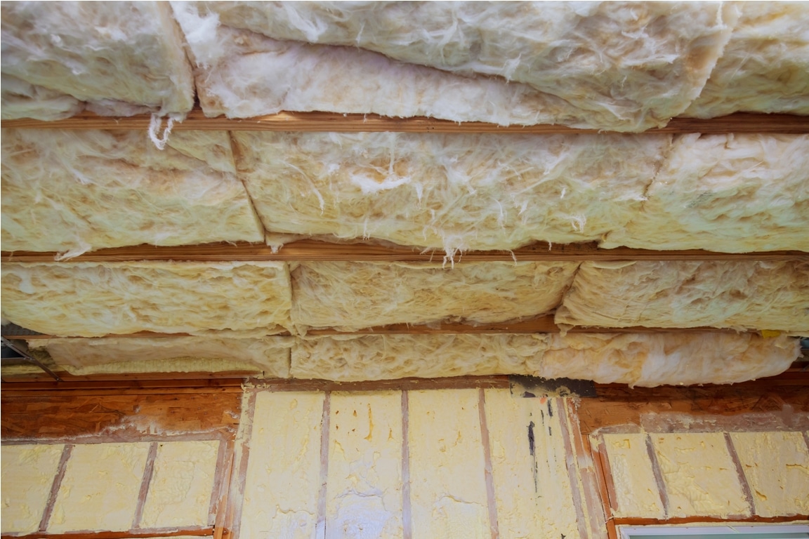 fibreglass insulation installed in the sloping cei 2022 11 12 10 41 31 utc