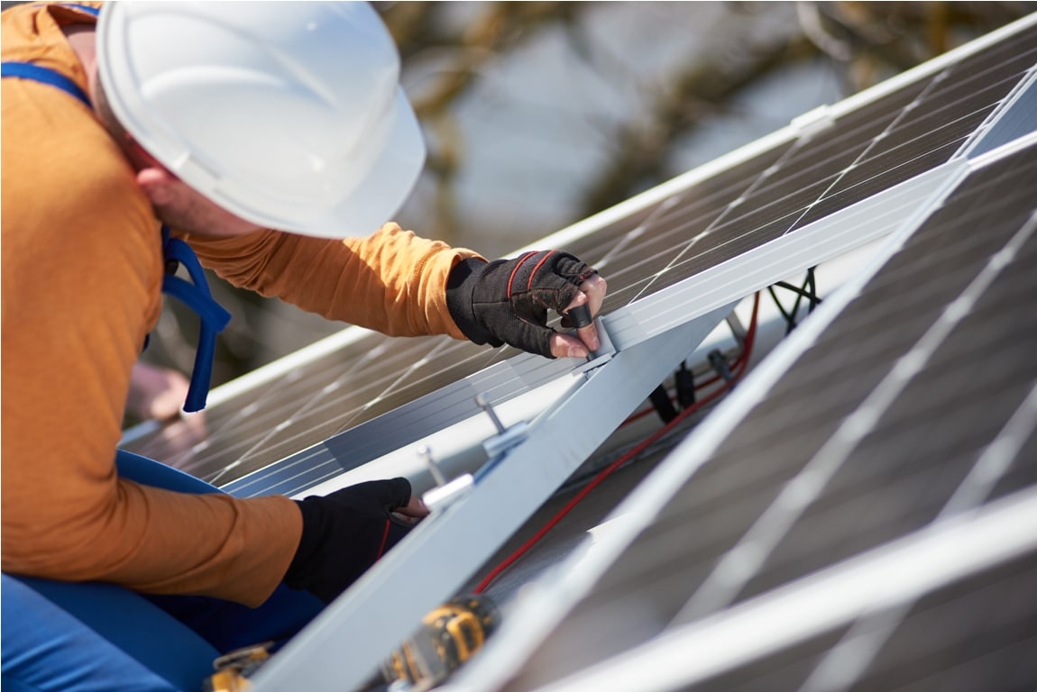 installing solar photovoltaic panel system on roof 2022 05 16 16 02 24 utc