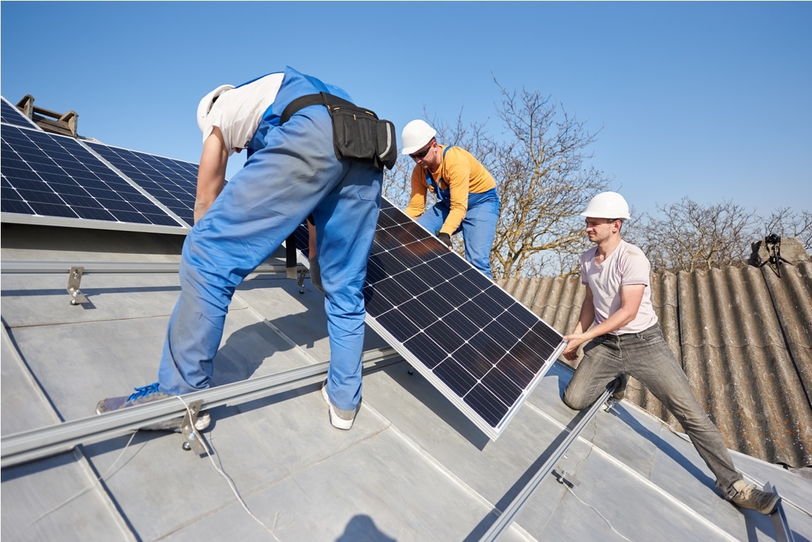 installing solar photovoltaic panel system on roof 2022 05 16 16 05 11 utc