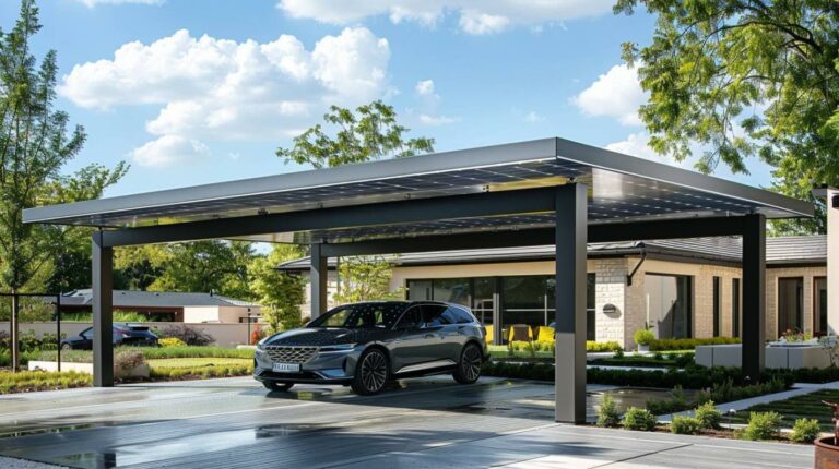 Le carport solaire haut de gamme : modernité et élégance