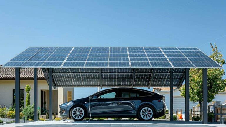 Le carport solaire : une solution de recharge innovante