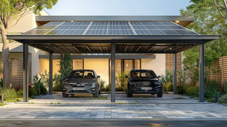 Optimisez votre espace avec un carport solaire pour 2 voitures