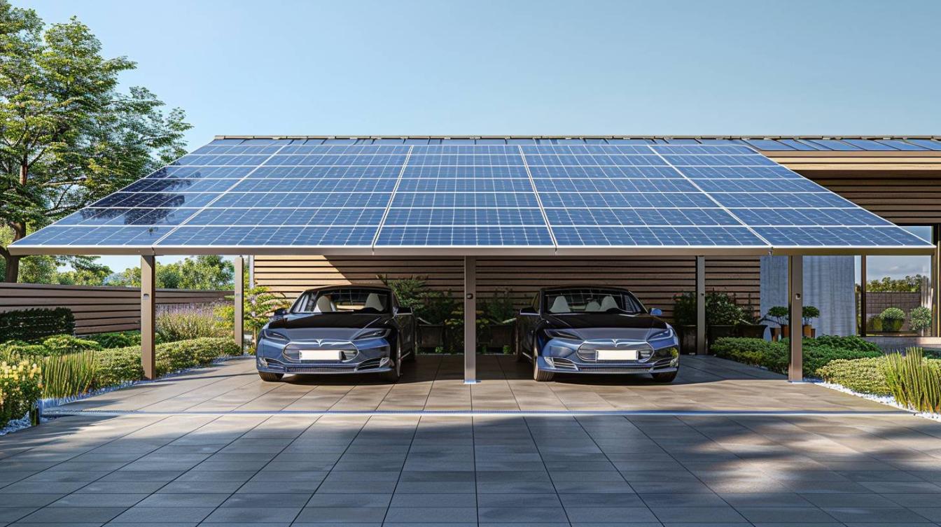 Tout savoir sur le prix d&rsquo;un carport solaire pour deux voitures