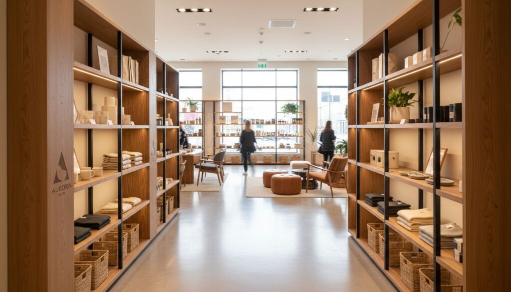 interieur magasin moderne
